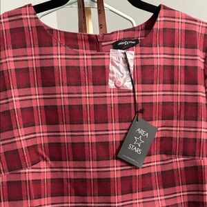 Area Stars Red Plaid Dress